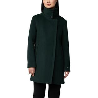  Women's Abbi Mixed Media Wool Coat