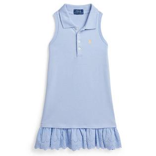 Polo Ralph Lauren Girls' [2-6X] Eyelet-Embroidered Mesh Polo Dress