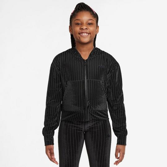 Nike Junior Girls   7-16  Sportswear Full-Zip Ribbed Hoodie