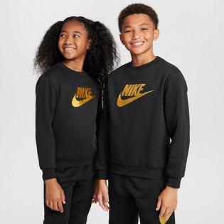 Nike Juniors' [7-16] Sportswear Club Fleece Gold Crew Sweatshirt
