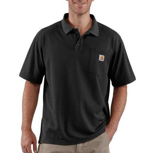 Men's Loose Fit Midweight Short Sleeve Pocket Polo