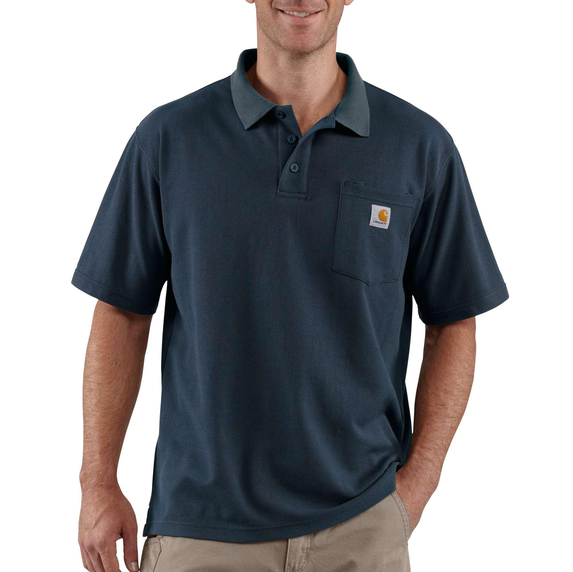 トップス carhartt L/S ARCIE POLO Mens-Loose-Fit-Midweight-Short