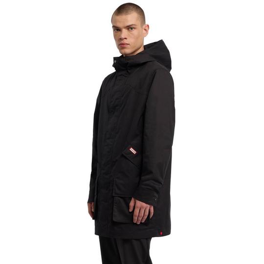 Hunter Downing Coated Rain Jacket Men s L Black