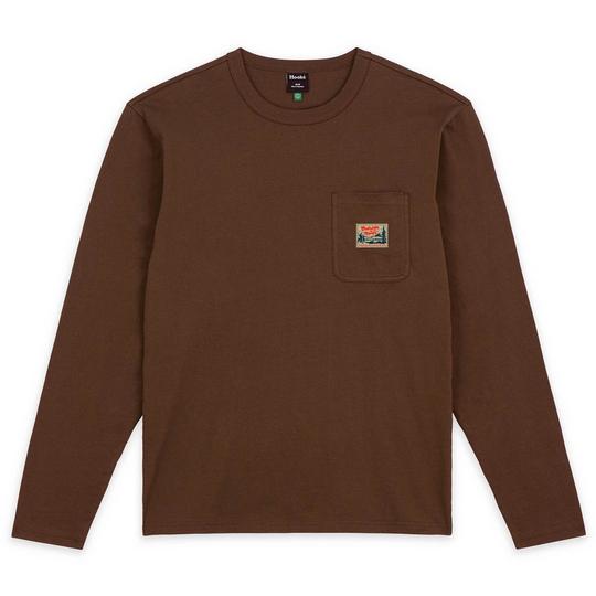 Hooké Men s Outside by the River Long Sleeve Pocket T-Shirt