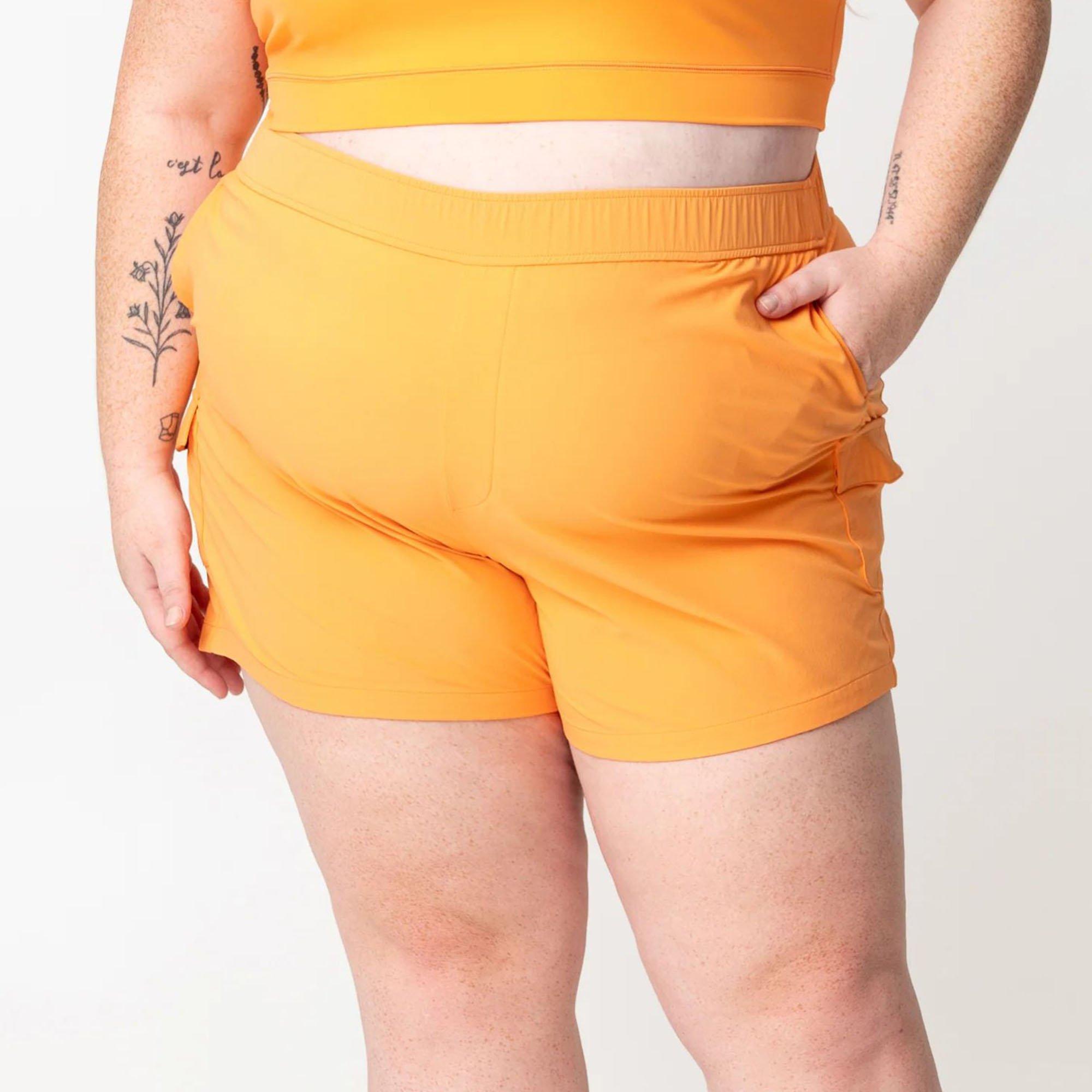 Alder | Women's Surf's Up Cargo Shorts Plus Size, Orange, Size 5X
