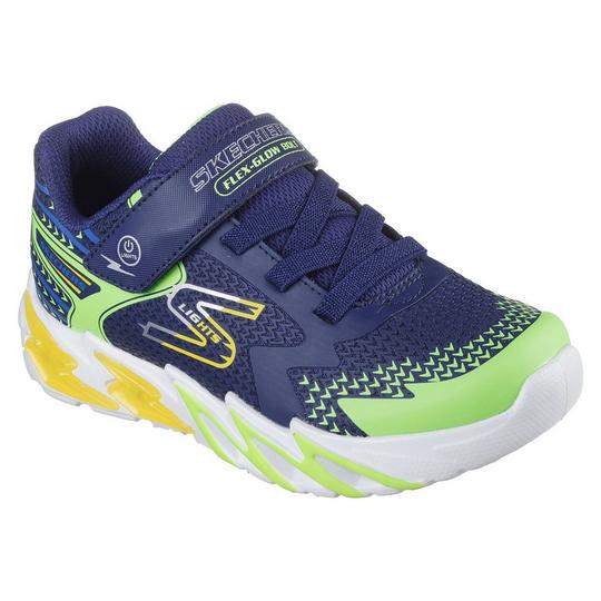 Skechers S Lights Flex Glow Bolt Shoes Navy Size 3