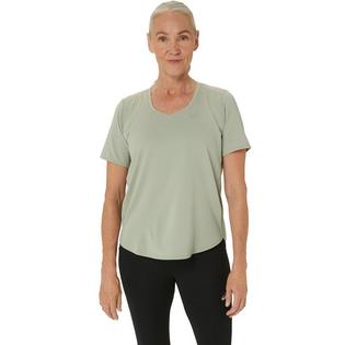 Asics Women's Road V-Neck Short Sleeve Top