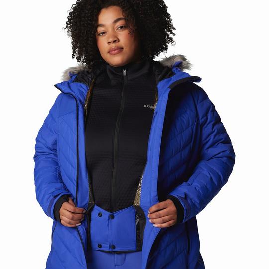 Columbia Sportswear Bird Mountain III Insulated Jacket Extended Womens Clematis Blue 2X