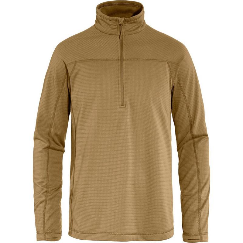 Fjallraven Haut en molleton &agrave; demi-glissi&egrave;re Abisko Lite pour hommes