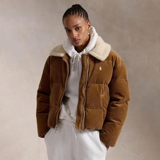 Polo Ralph Lauren Women's Quilted Corduroy Down Jacket