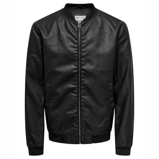 Veste en faux cuir Asher pour hommes