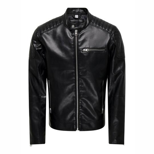 Only & Sons Men s Gus Faux Leather Jacket