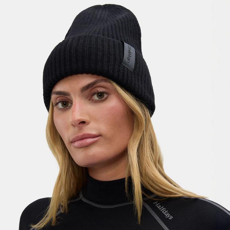 Halfdays Tuque en laine m&eacute;rinos c&ocirc;tel&eacute;e pour femmes