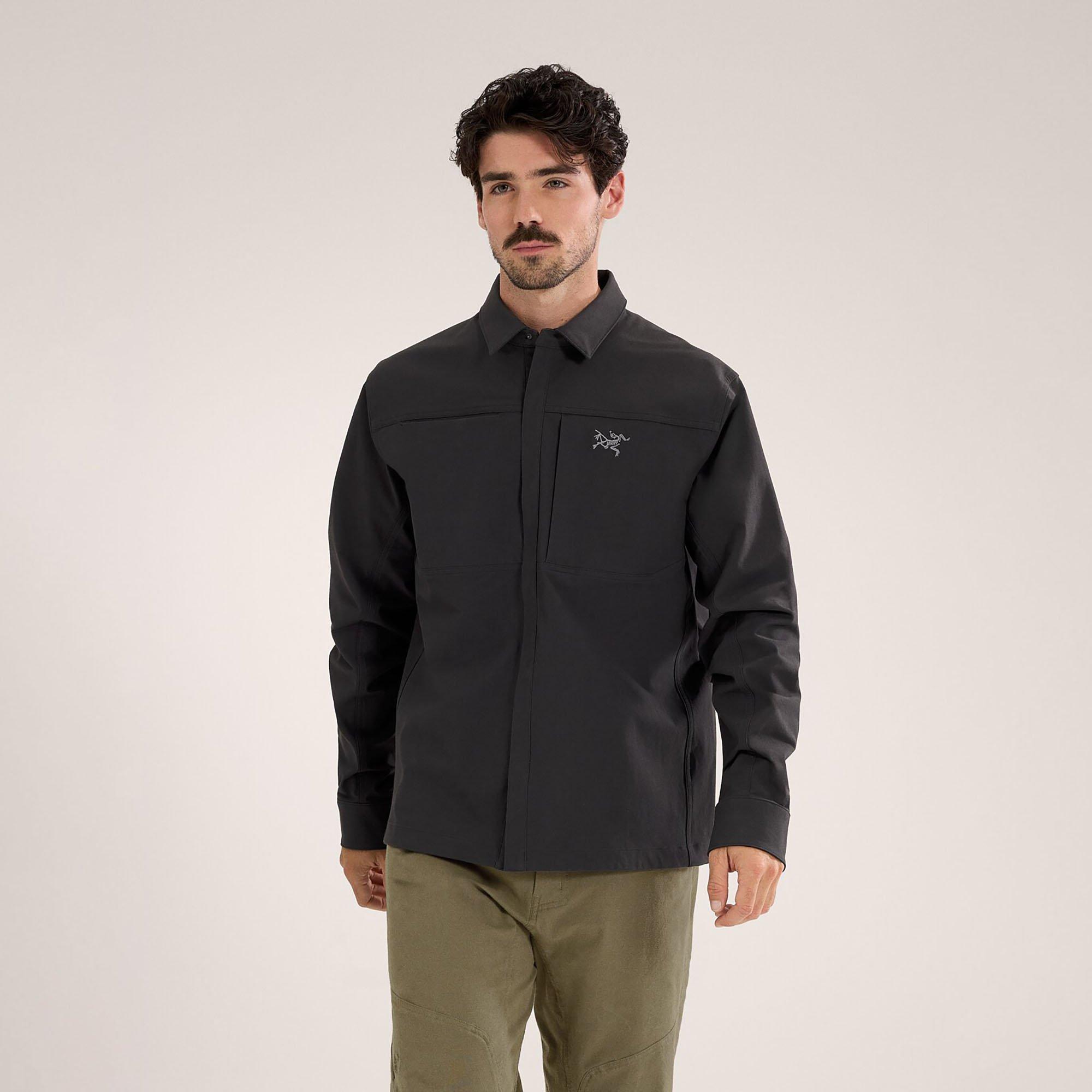 Arc'teryx | Men's Cronin Cotton Overshirt, Black, Size XL