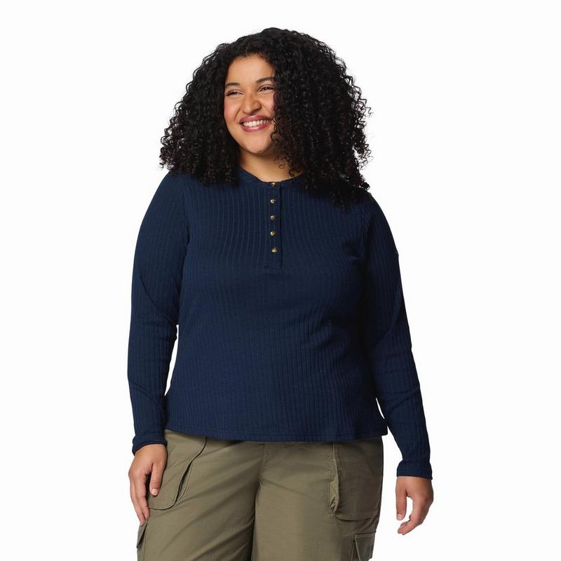 Columbia Haut &agrave; manches longues Brea Falls Henley pour femmes (Grandes tailles)