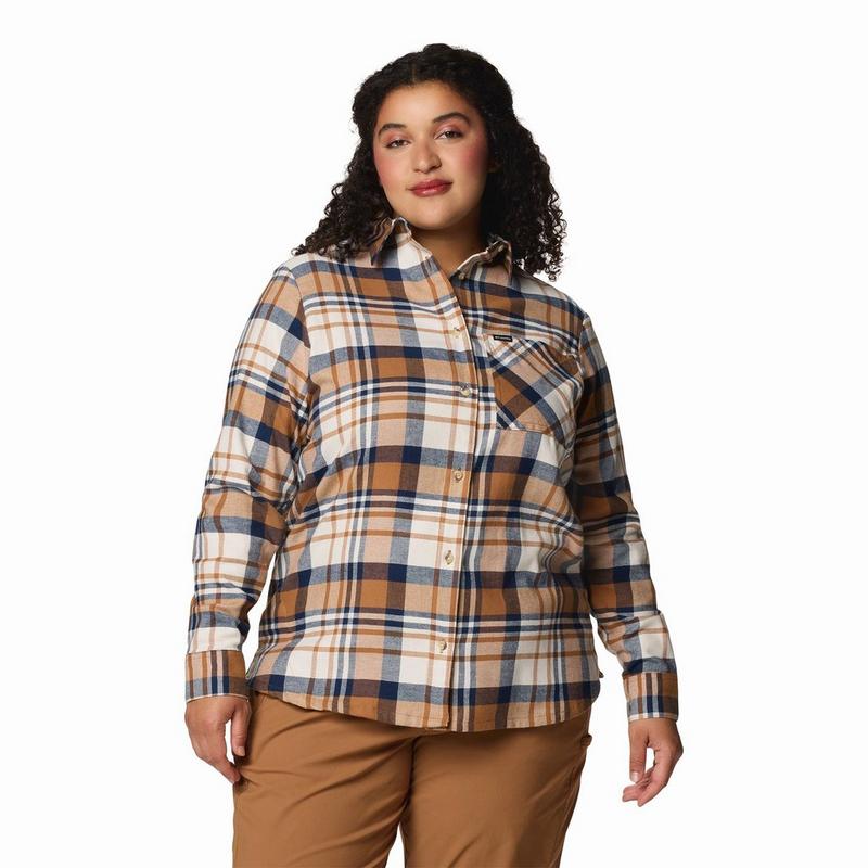 Columbia Chemise en flanelle Calico Basin pour femmes (grande taille)