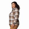 Chemise en flanelle Calico Basin pour femmes  grande taille 