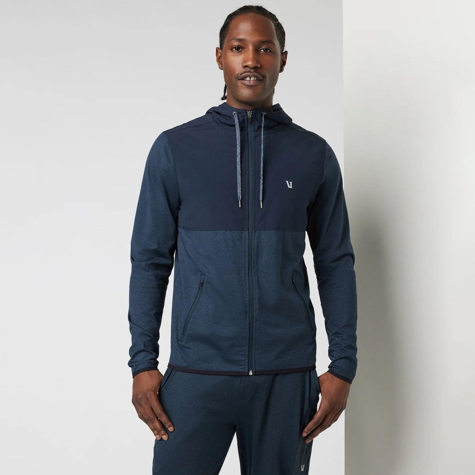Vuori Men s Sunday Element Jacket Ink Heather Large