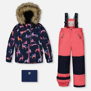 Deux Par Deux Kids' [2-6] Printed Unicorns Two-Piece Snowsuit