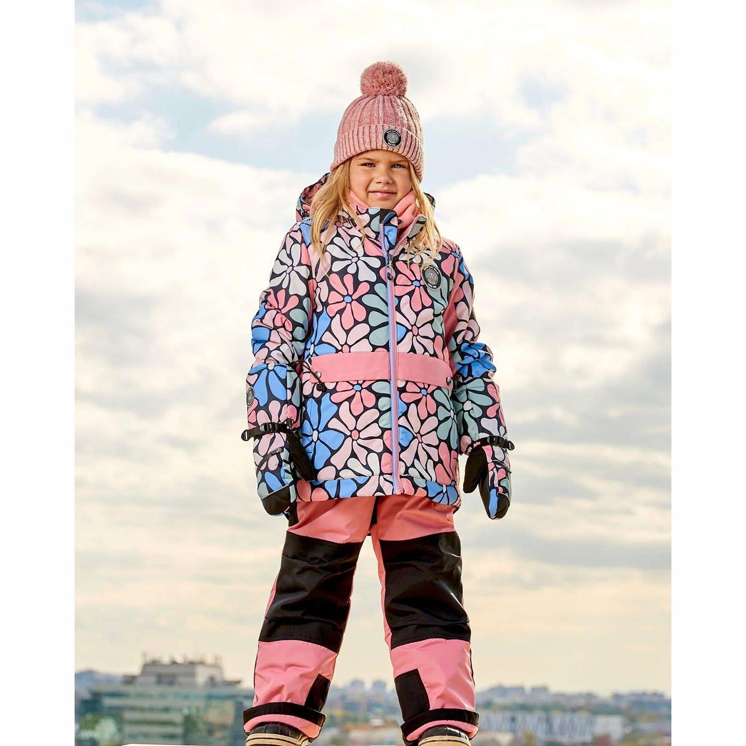 Kids' [2-6] Retro Flowers Two-Piece Snowsuit