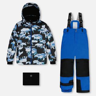 Deux Par Deux Kids' [2-6] Printed Polar Bears Two-Piece Snowsuit