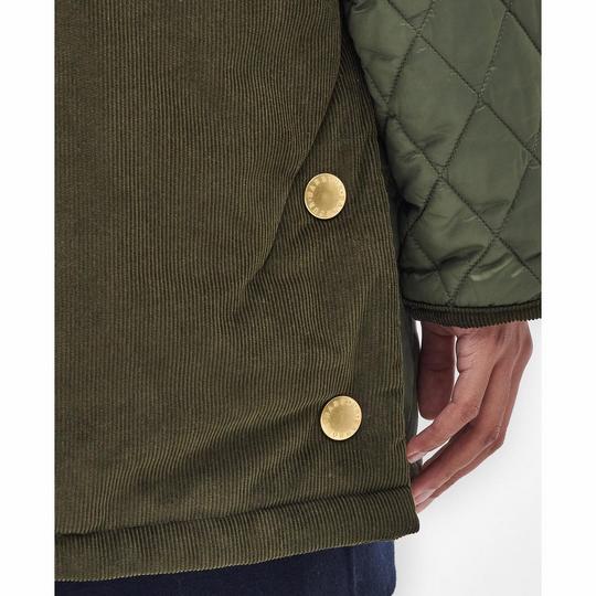 Barbour wool jacket womens olive clearance