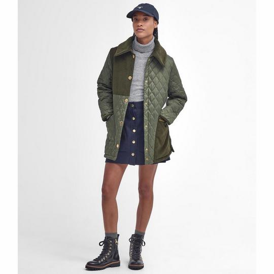 Barbour quilted coat womens clearance