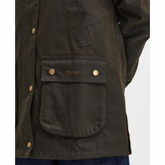 Barbour Acorn Wax Jacket Women s S Olive
