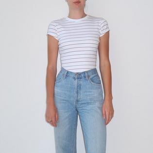 Brunette The Label Women's Ribbed Fitted T-Shirt