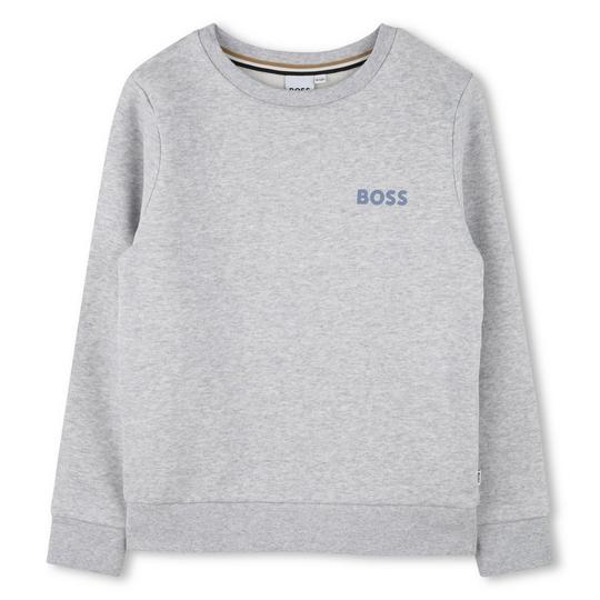 BOSS Junior Boys   8-16  Logo Crew Sweatshirt