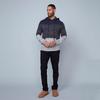Chandail   capuchon en tricot   blocs de couleur pour hommes