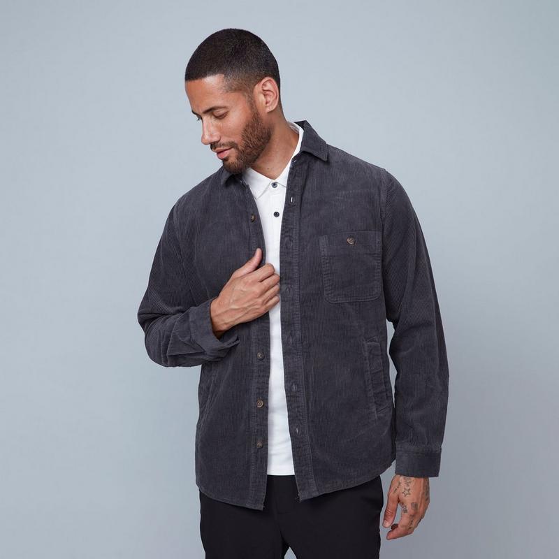 Oak & Ivy Surchemise en velours c&ocirc;tel&eacute; pour hommes