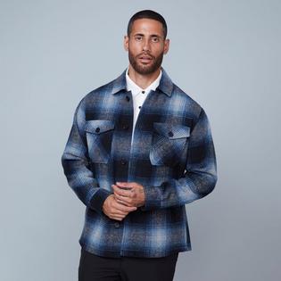  Men's Plaid Shirt Jacket