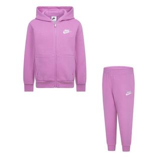 Kids' [4-6X] Club Fleece Full-Zip Hoodie + Jogger Two-Piece Set