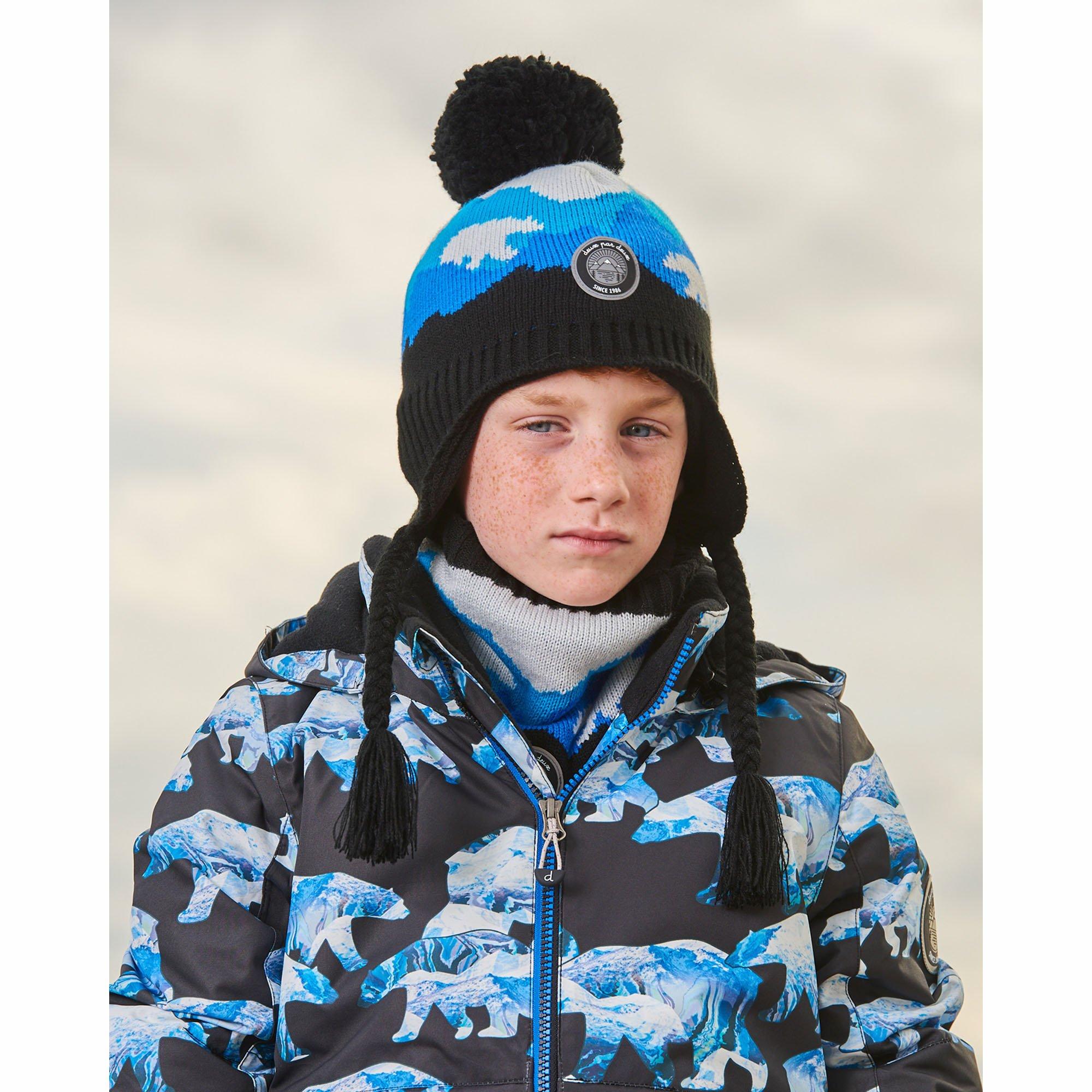 Kids' [2-8] Pompom Peruvian Knit Hat