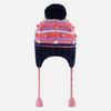 Kids   2-8  Pompom Bobble Peruvian Knit Hat