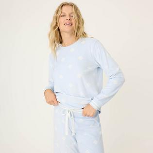 PJ Salvage Women's Apr&egrave;s All Day Velour Long Sleeve Top