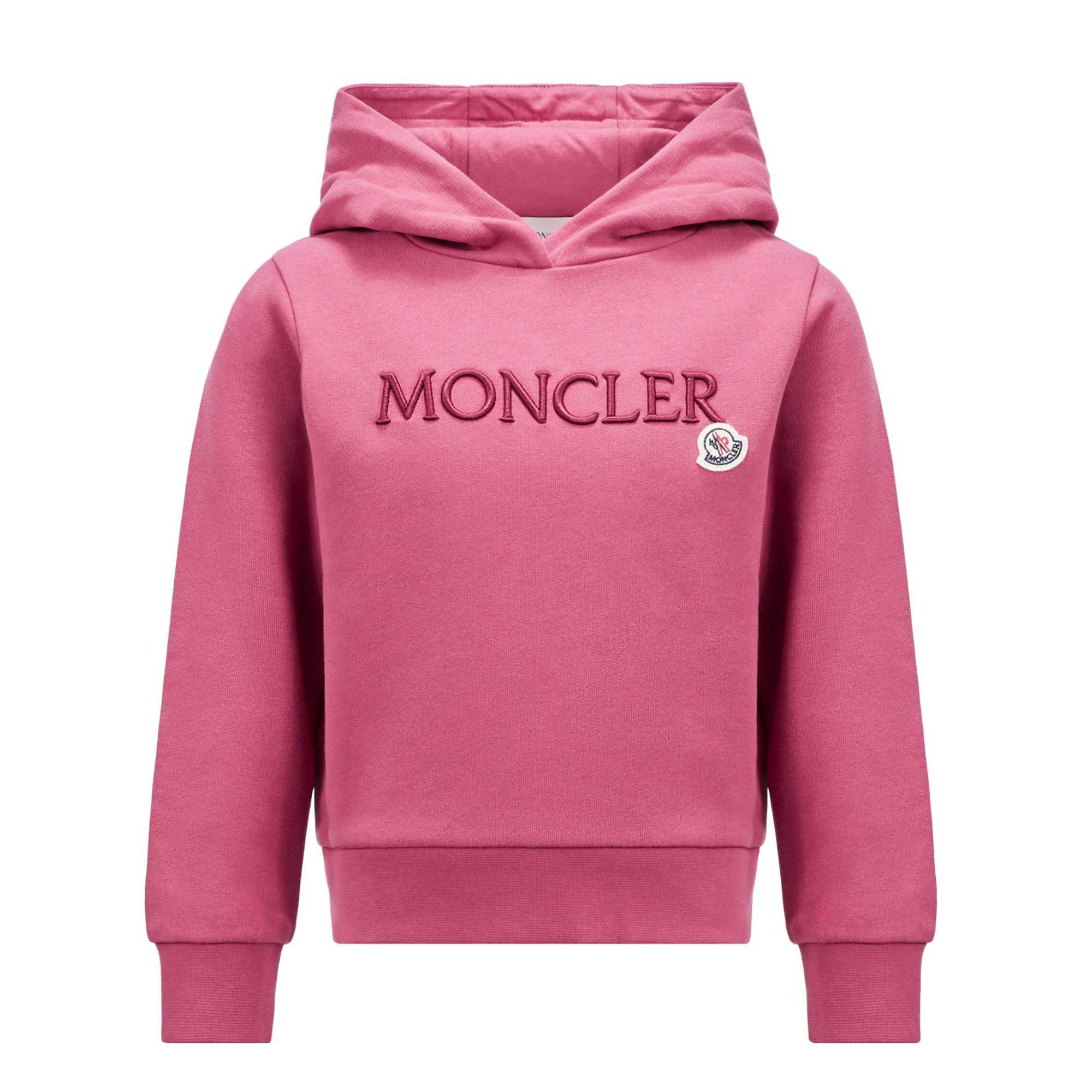 Junior Girls 8 14 Embroidered Logo Hoodie Moncler Sporting Life Online