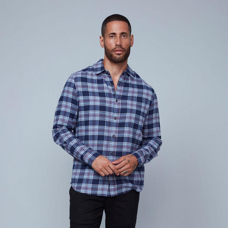 Oak & Ivy Chemise en flanelle &agrave; carreaux pour hommes