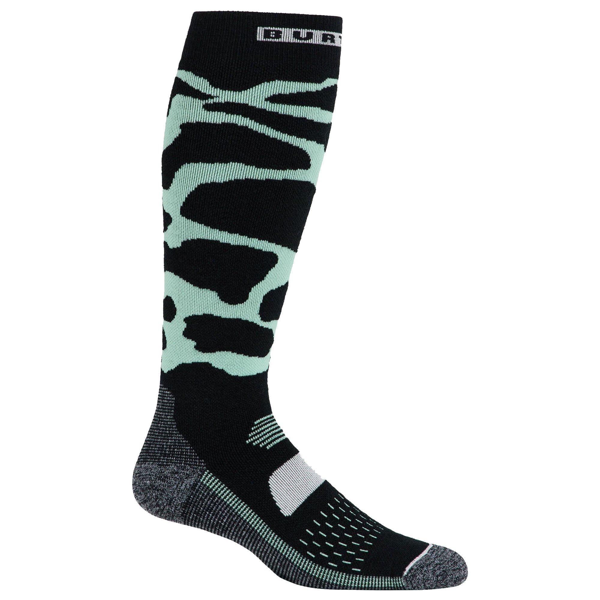 Burton | Men's Performance Midweight Socks, Soft Sage Camo, Size Large