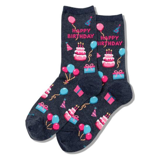 Hot Sox Chaussettes Happy Birthday pour femmes