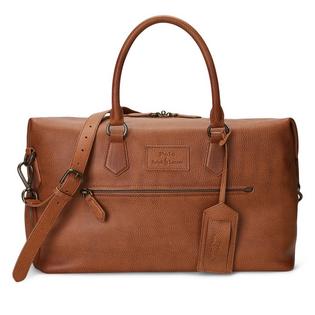 Pebbled Leather Duffel Bag