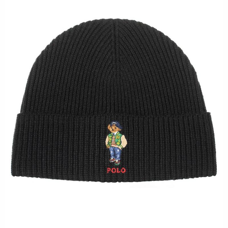 Polo Ralph Lauren Tuque en tricot c&ocirc;tel&eacute; Polo Bear unisexe