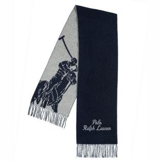 Unisex Big Pony Wool-Blend Scarf