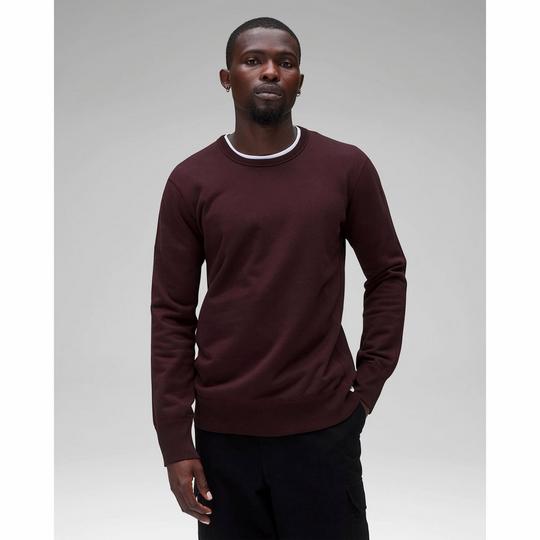 Men s Midweight Terry Slim Crew Neck Sweatshirt Reigning Champ Sporting Life Online