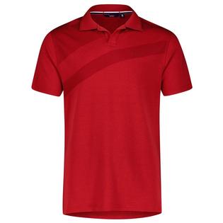  Men's Micro Terry Open Collar Polo