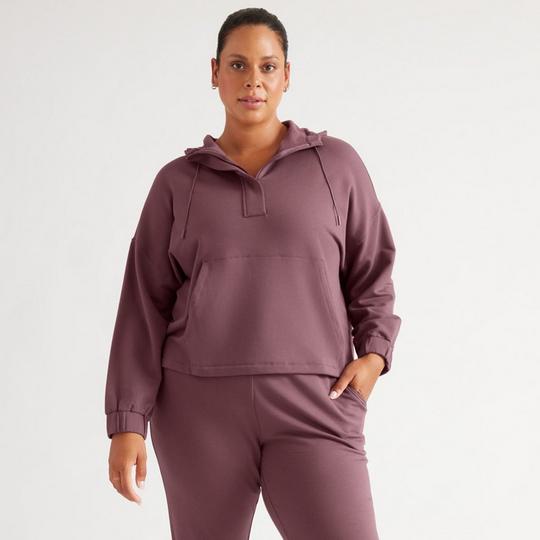 Knix Chandail   capuchon surdimensionn  en molleton Good to Go pour femmes