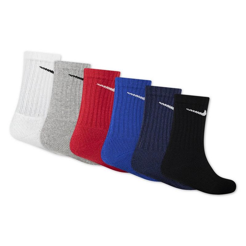 Nike Kids' Dri-FIT Performance Basics Crew Sock (6 Pack)