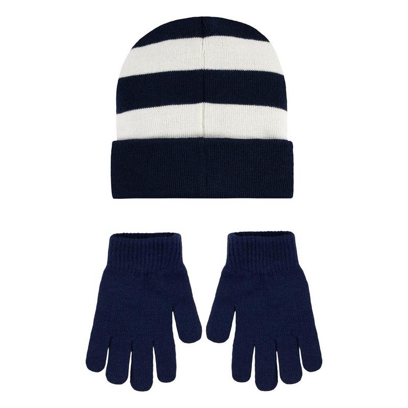 Nike Ensemble tuque ray&eacute;e + gants pour juniors [7-16]