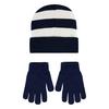 Juniors   7-16  Striped Beanie   Glove Two-Piece Set